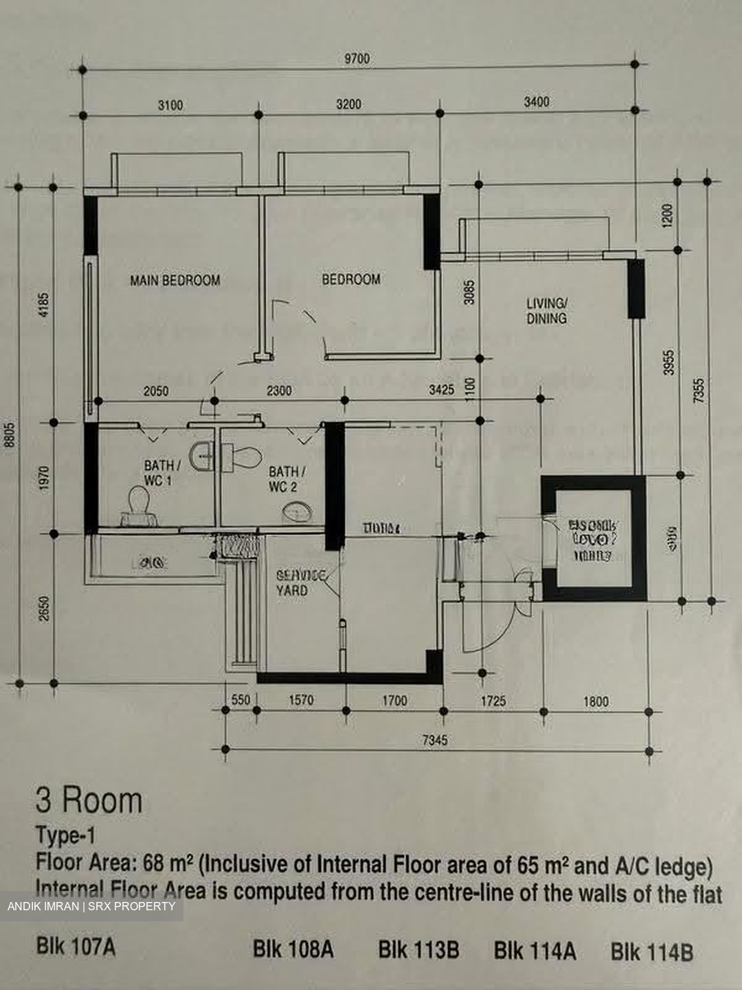 Blk 108A Alkaff Oasis (Toa Payoh), HDB 3 Rooms #622716241